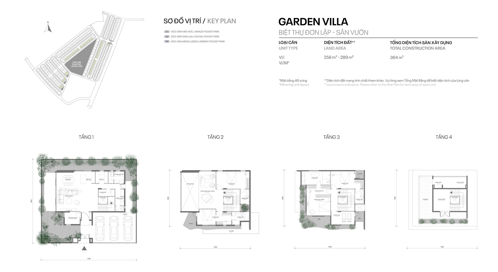 Mặt bằng The Fullton Edition GARDEN VILLA (Biệt thự đơn lập)