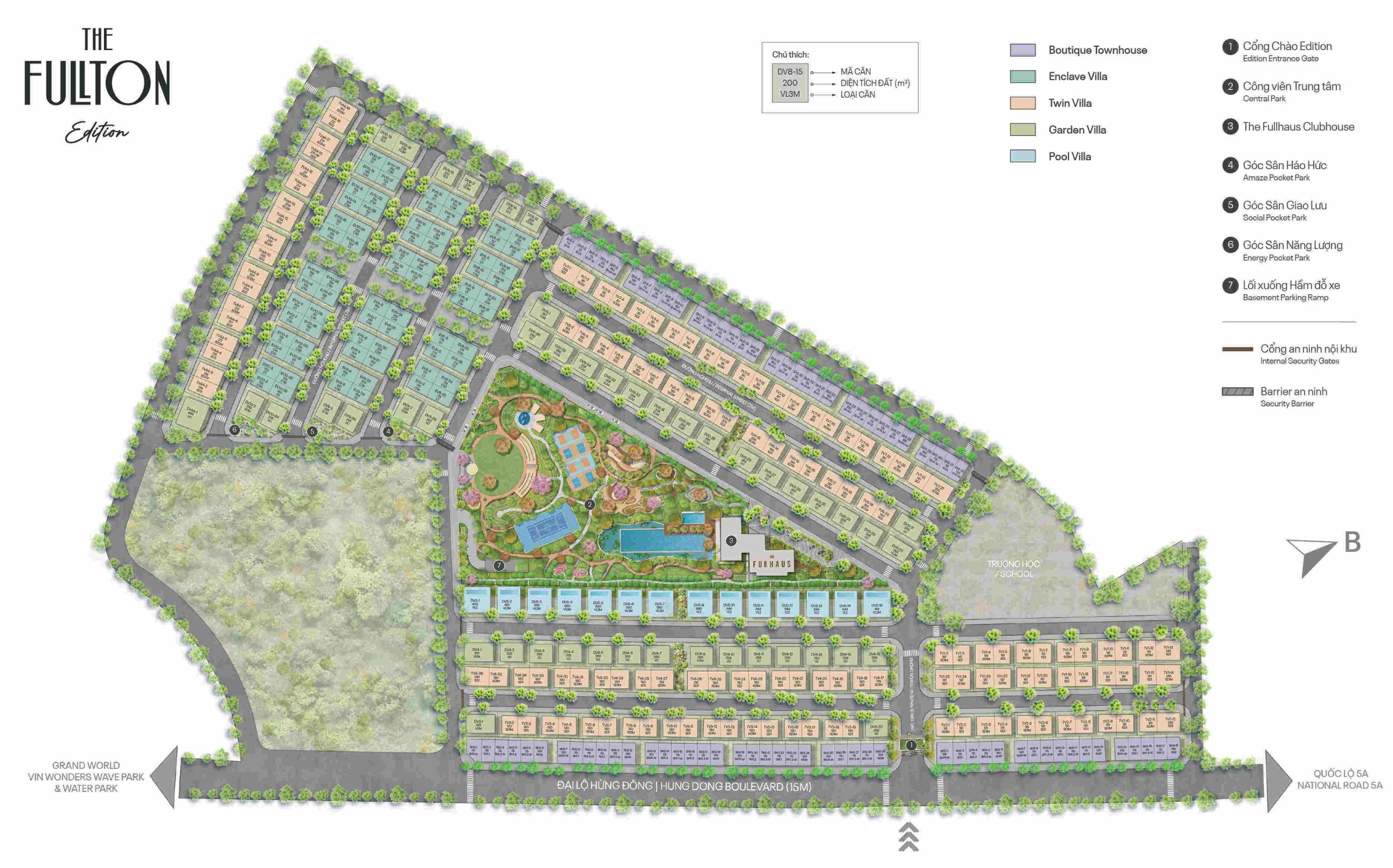 Mặt bằng tổng thể The Fullton Edition