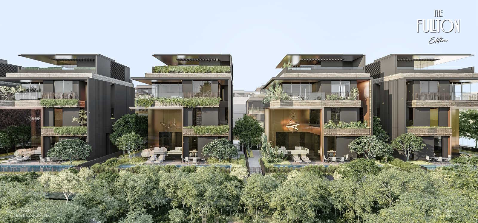 Phối cảnh The Fullton Edition POOL VILLA (Biệt thự đơn lập)