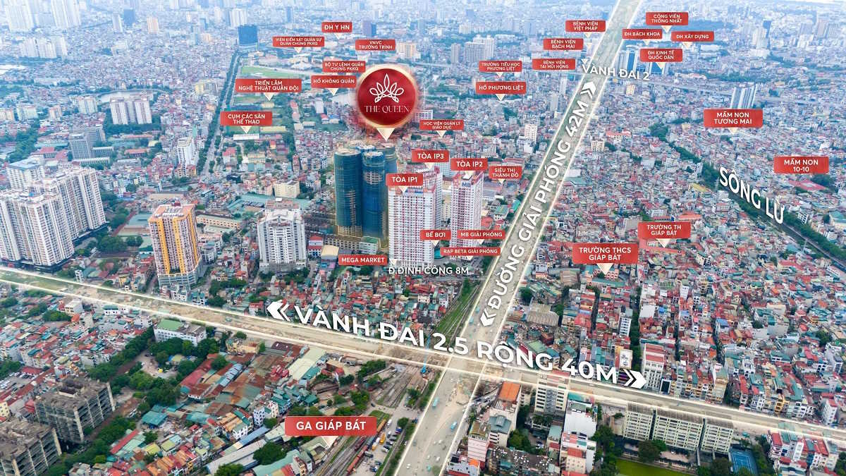 Tiện ích ngoại khu dự án The Queen 360 Giải Phóng