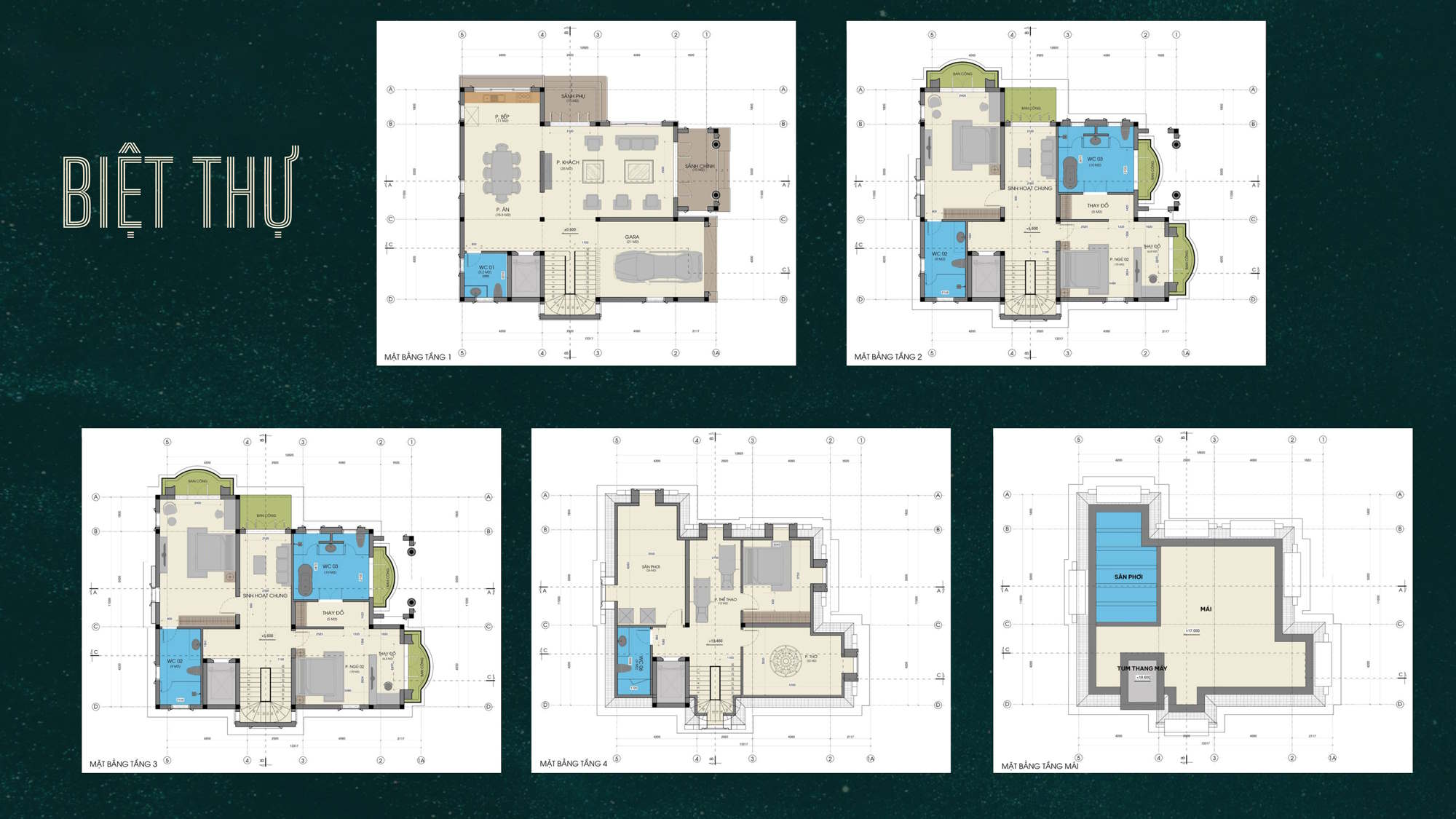Mặt bằng thiết kế biệt thự Sông Hồng Diamond City Hưng Yên