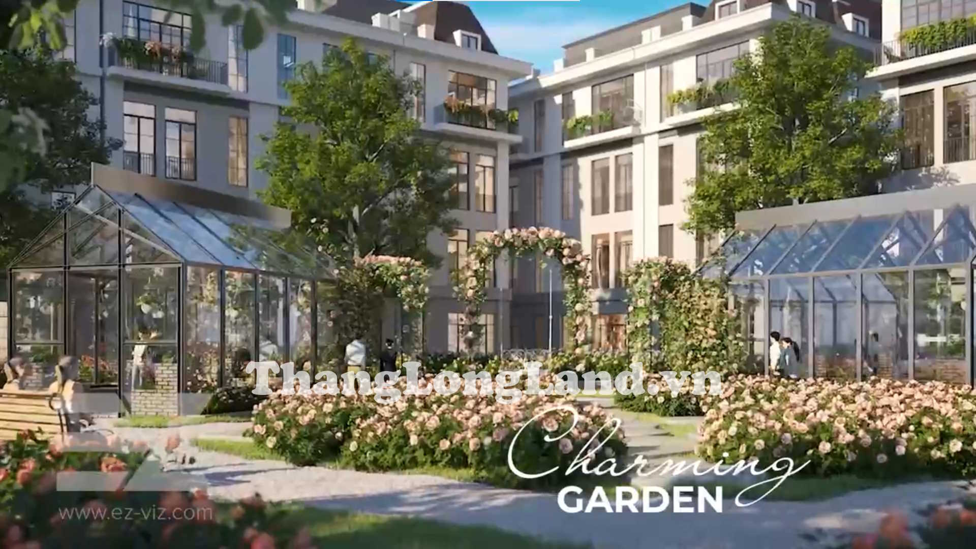 Vườn hoa và nhà kính tại Giverny Hà Nội - Làng hoa Tiền Phong