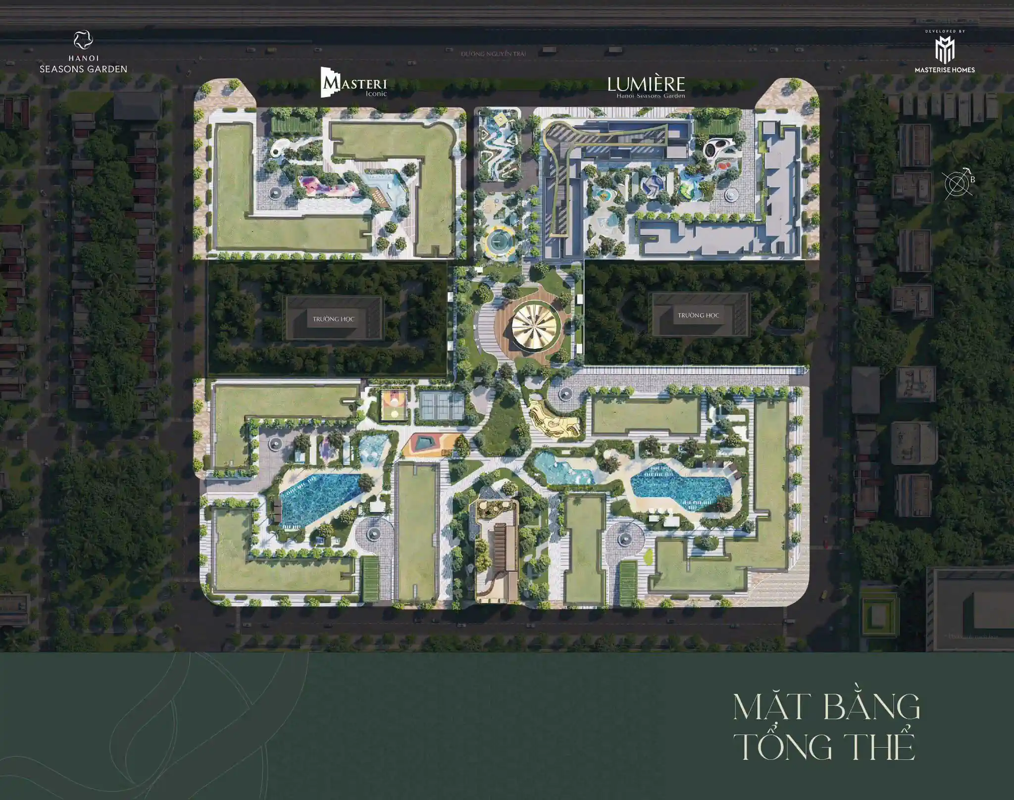 Mặt bằng tổng thể Hanoi Seasons Garden Nguyễn Trãi