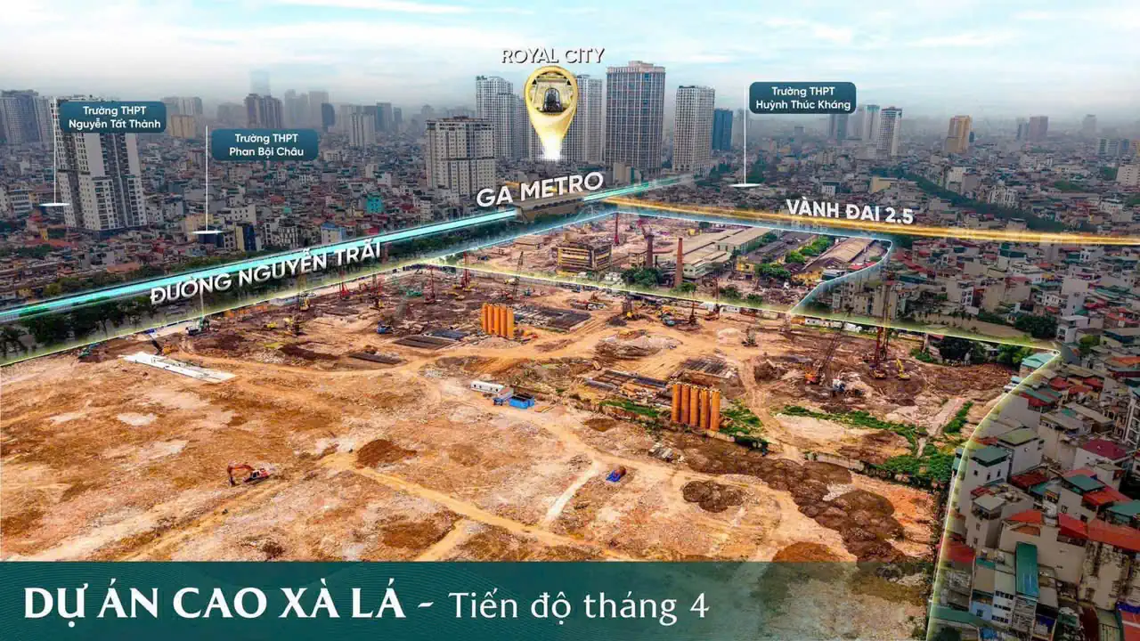 Tiến độ thực tế Hanoi Seasons Garden Nguyễn Trãi