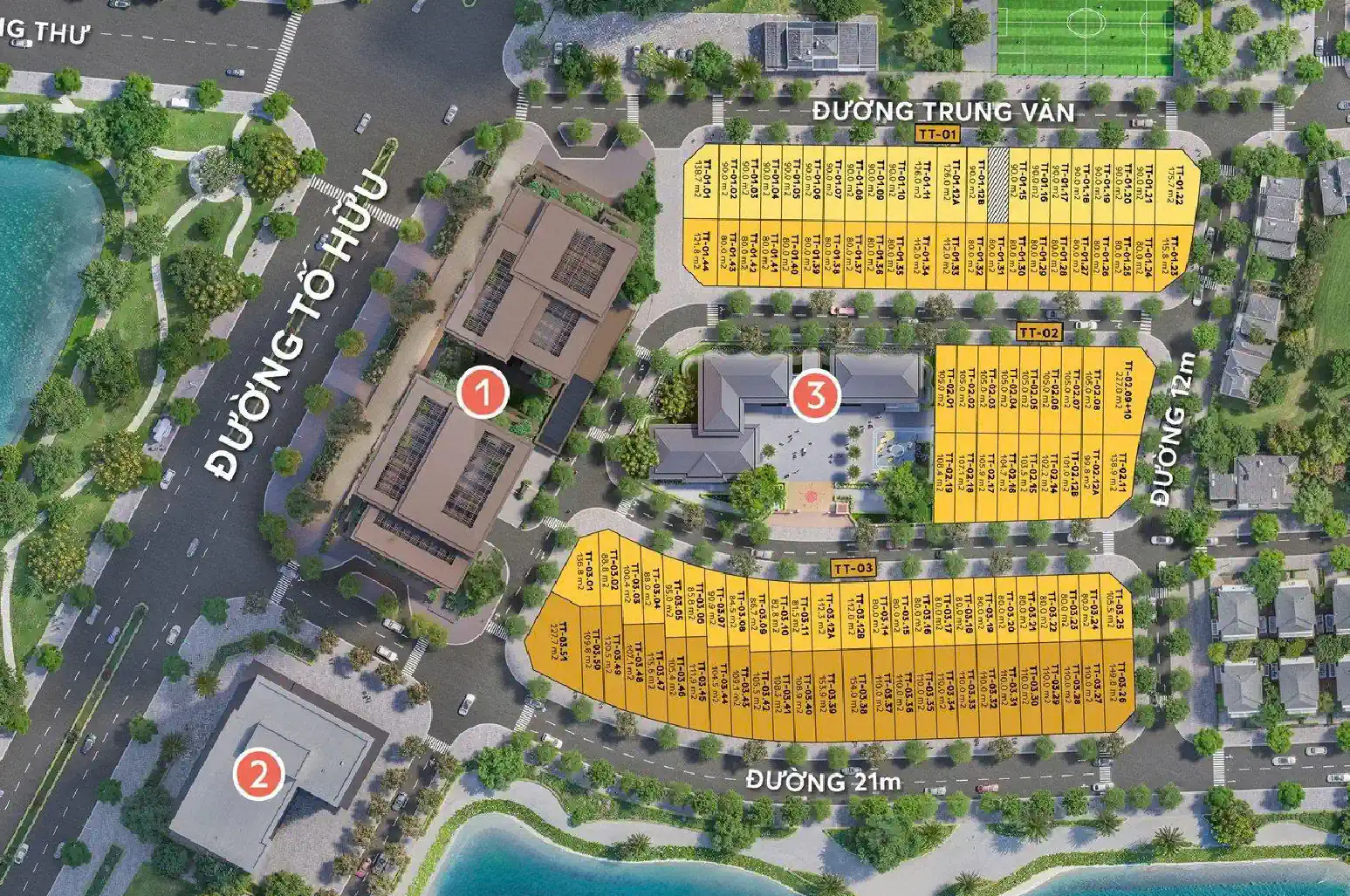 Mặt bằng lền kề Central Lakeside