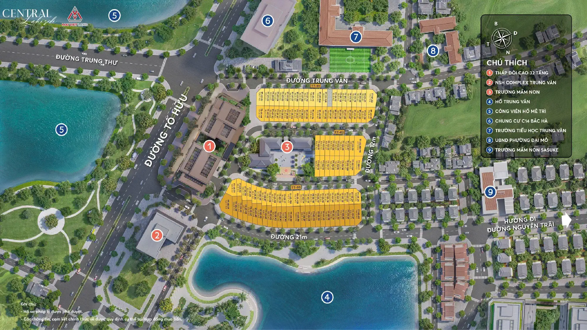 Mặt bằng tổng thể Central Lakeside
