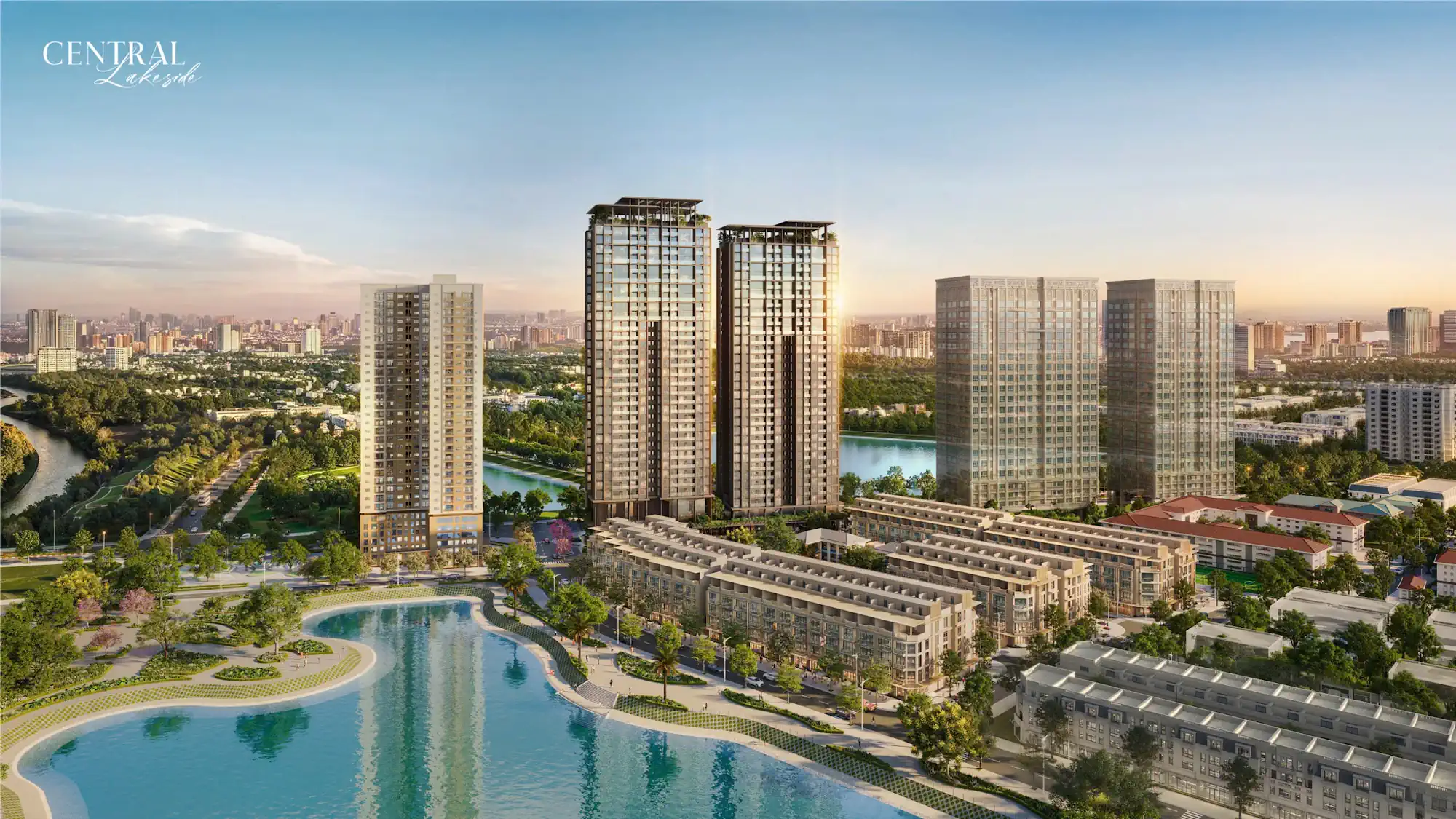 Phối cảnh không gian sống Central Lakeside
