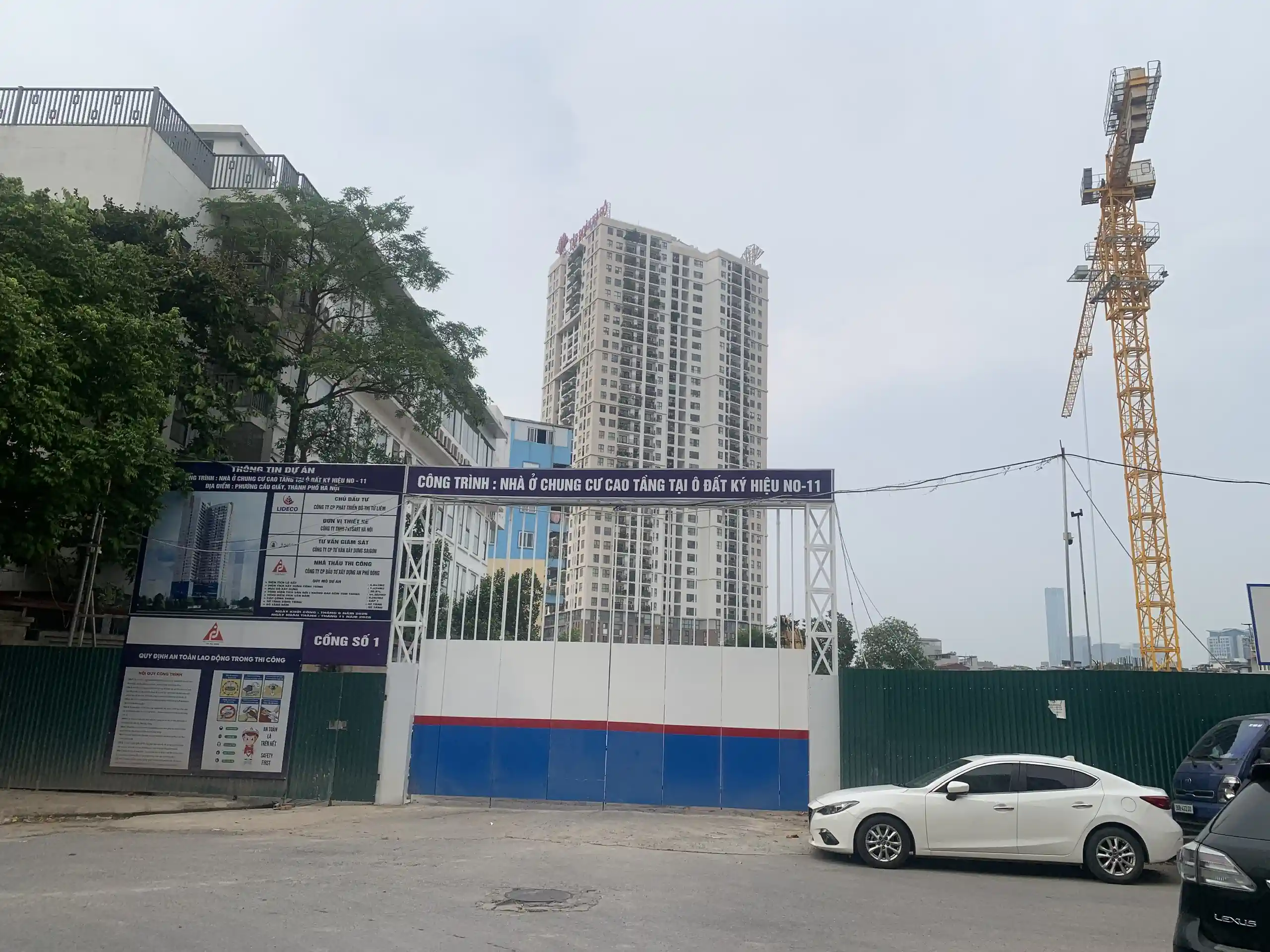 Cổng dự án Chung cư Lideco Cầu Giấy – NO11 Dịch Vọng