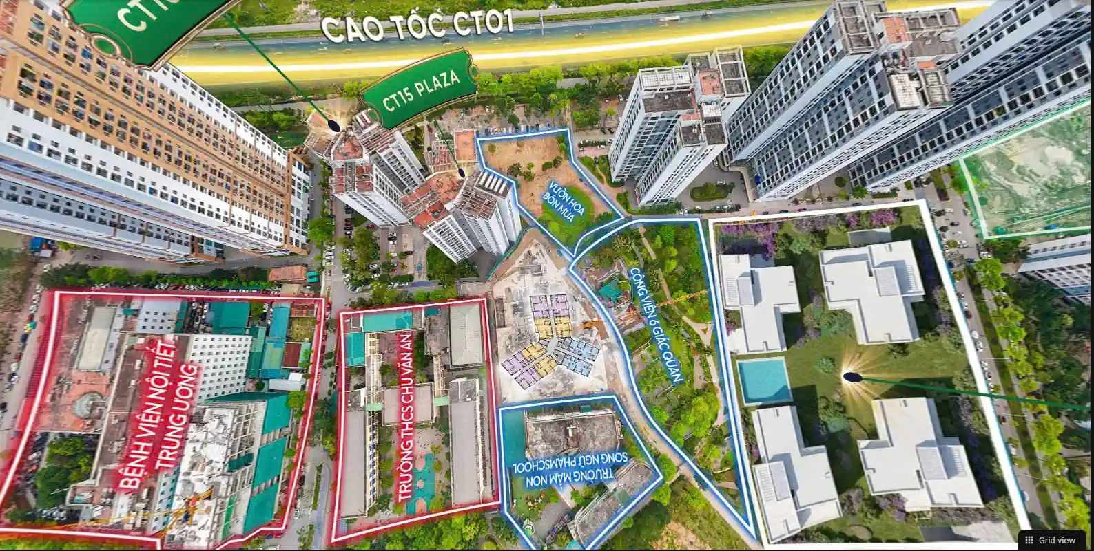 Flycam Viha Flora trong khu đô thị Hồng Hà Eco City