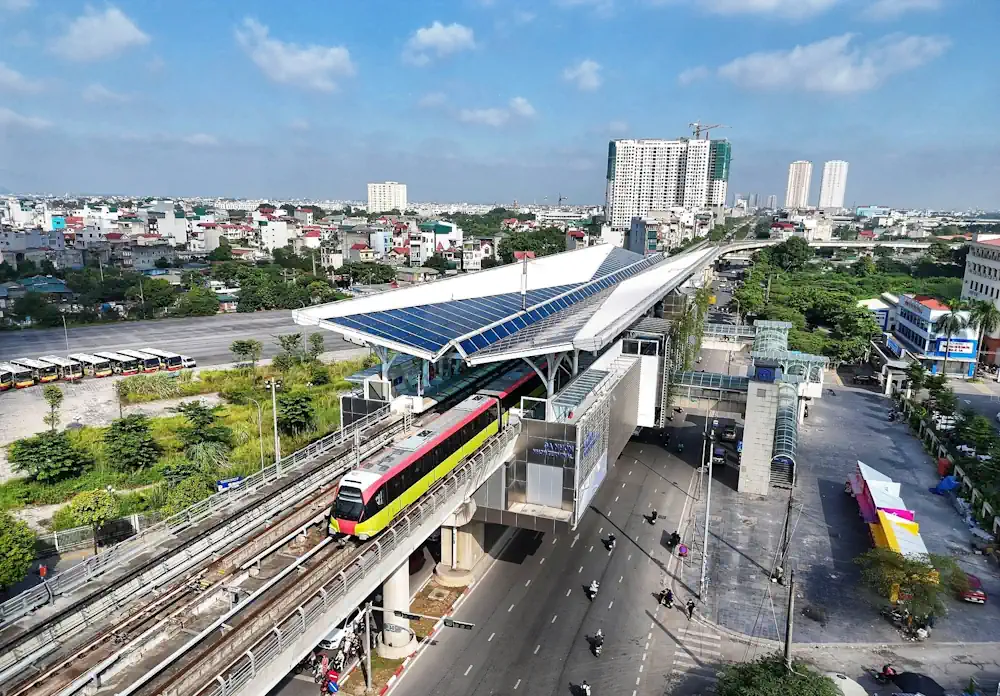Ga tàu điện cao tốc Vinhomes Bắc Hồng