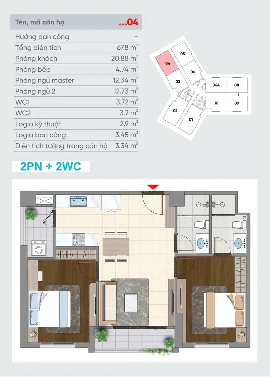 Viha Flora – Chung cư CT14 Hồng Hà Eco City