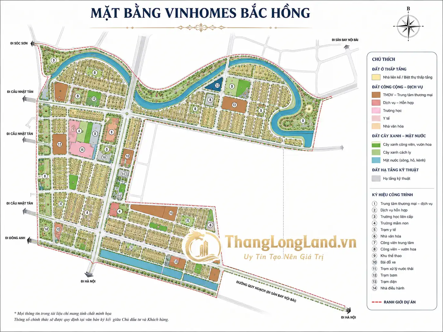 Mặt bằng Vinhomes Bắc Hồng