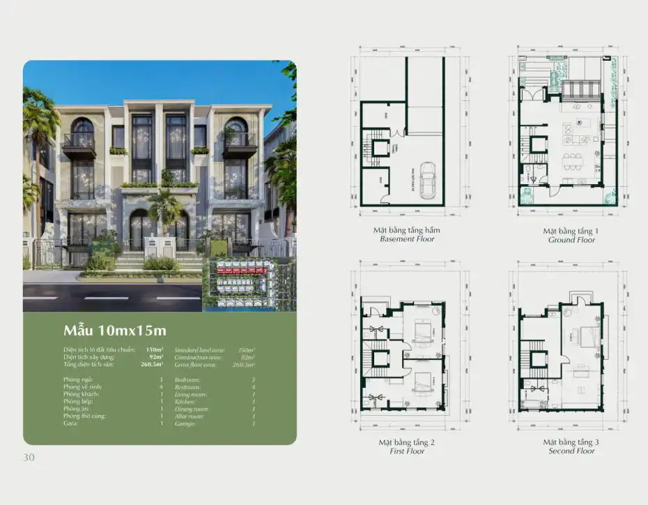 Eden Residence – Bộ sưu tập biệt thự ven công viên Ciputra