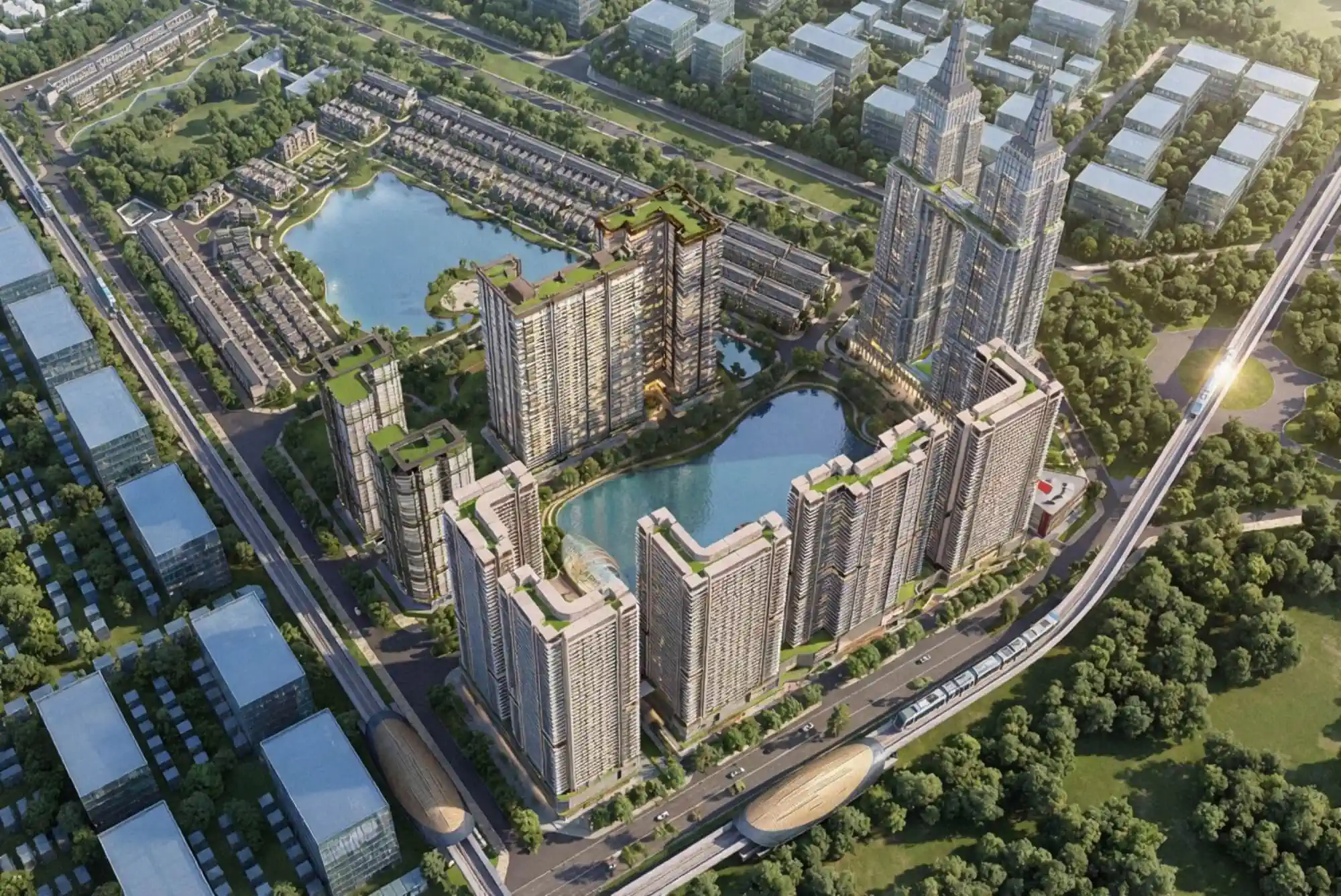 Phối cảnh InterCentral từ trên cao