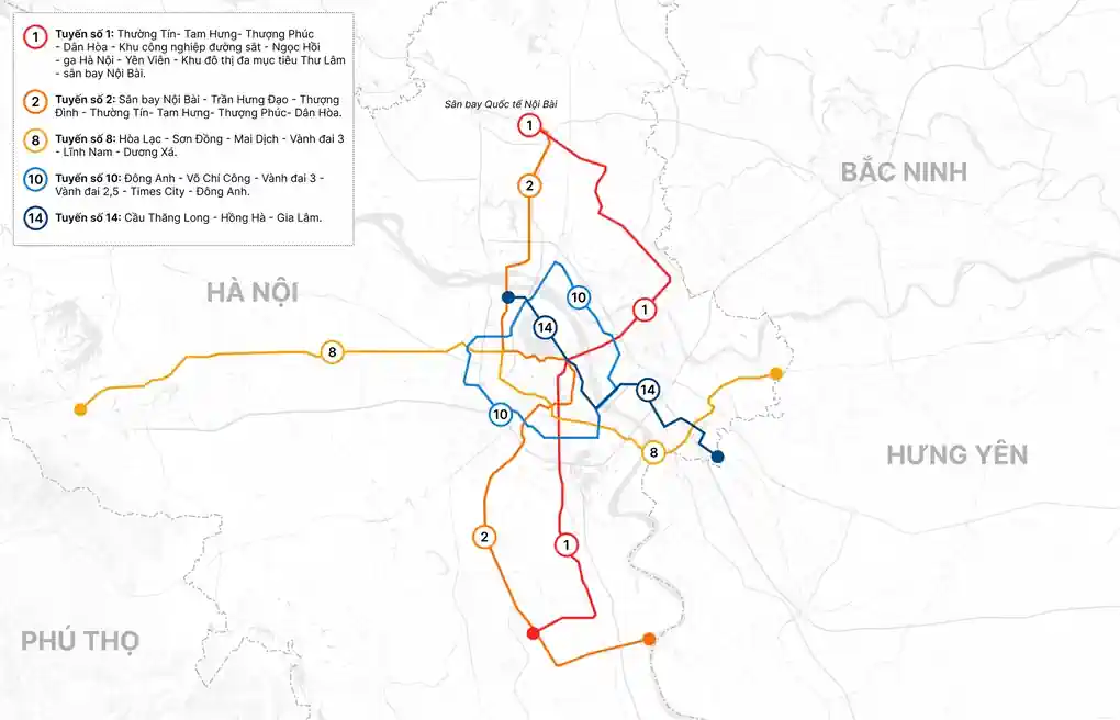 Các tuyến Metro khởi công tại Hà Nội