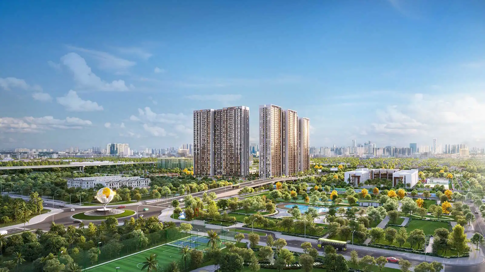 Phối cảnh Imperia Hanoi Garden City từ xa