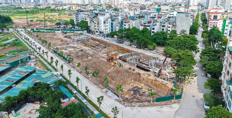 Tiến độ công trường Metro Grand Street Phú Diễn