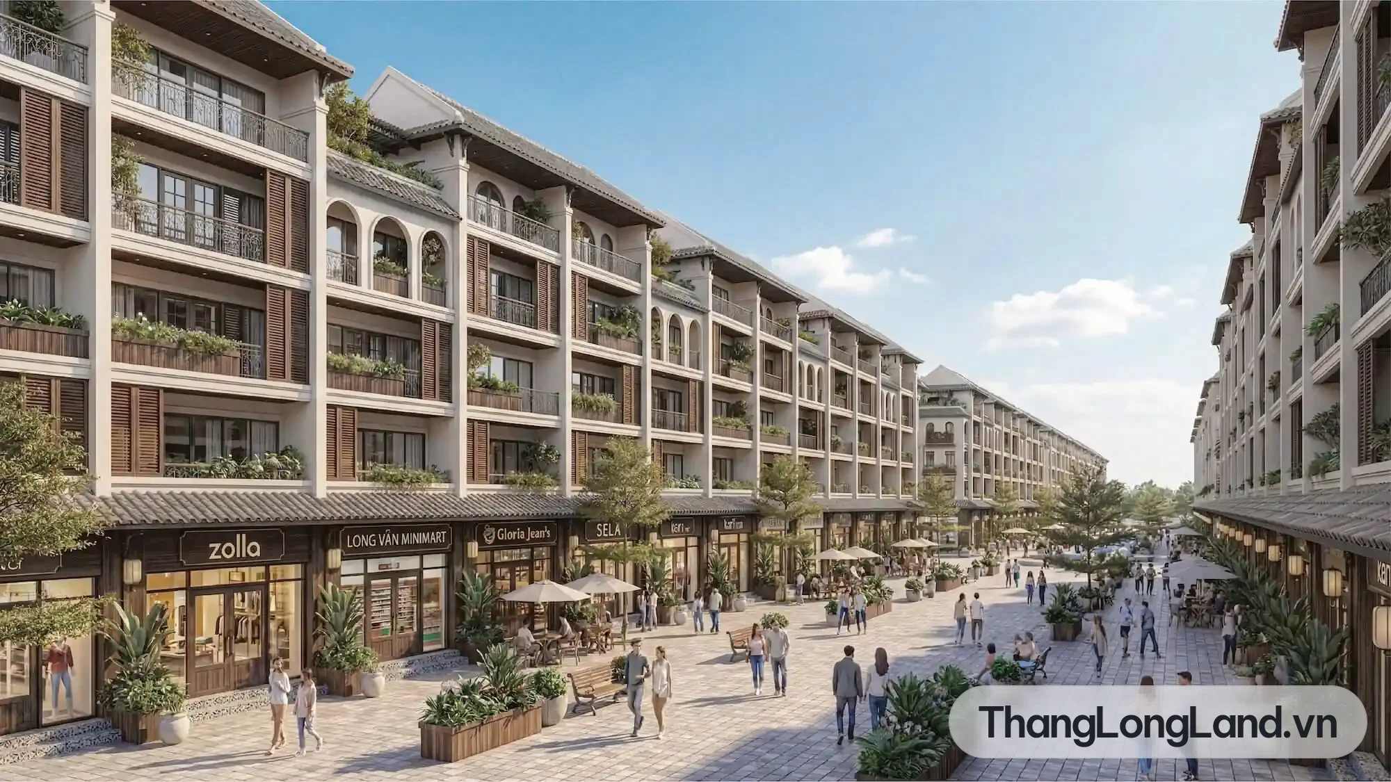 Handico Sunshine New Hanoi – Shophouse khu thương mại – Góc nhìn 01
