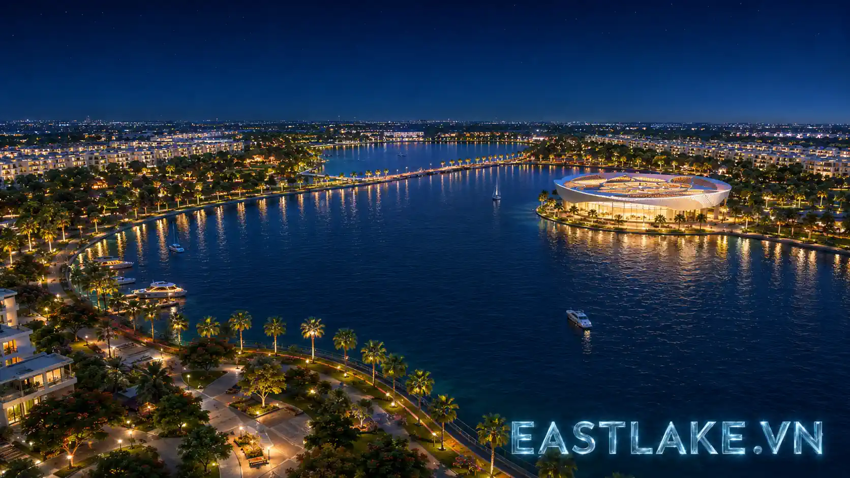 Phối cảnh về đêm – East Lake City Đồng Mai