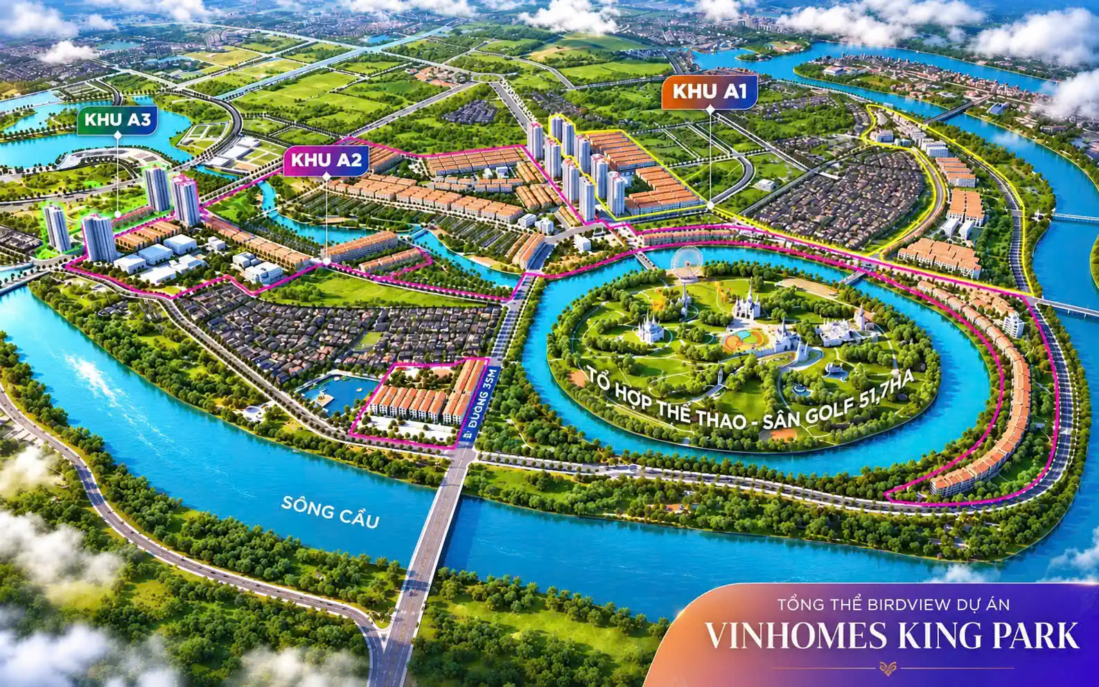 Tổng thể Vinhomes King Park Bắc Ninh