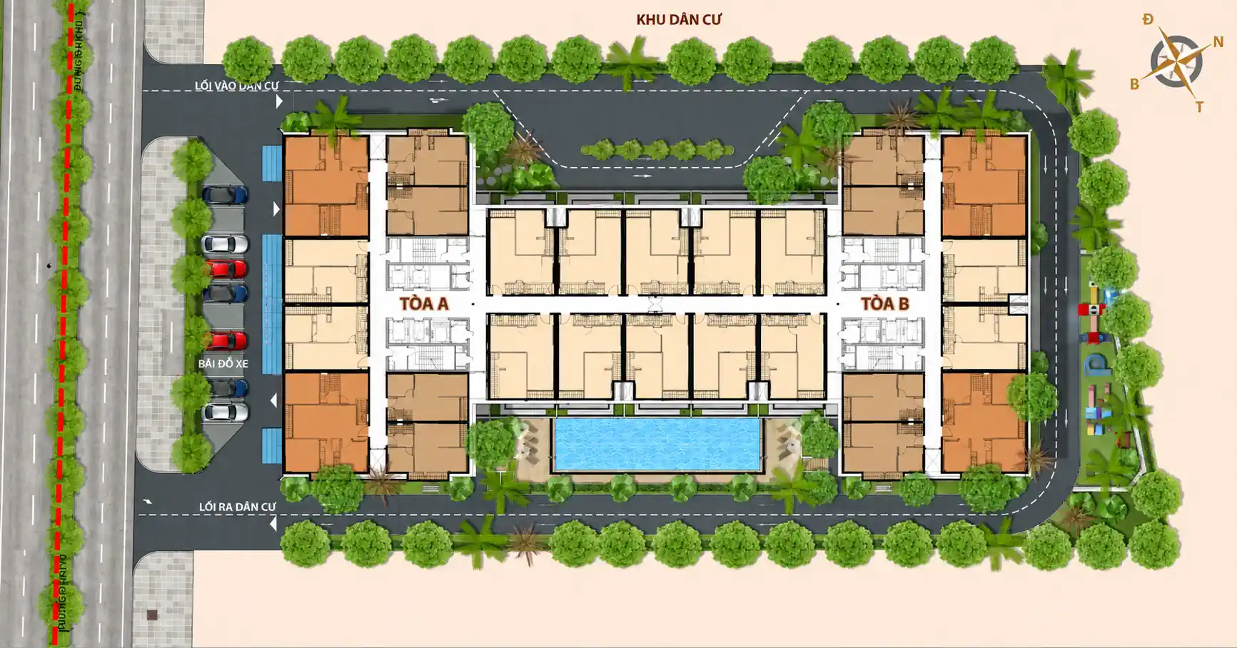 Udic Riverside 2 – Mặt bằng tổng