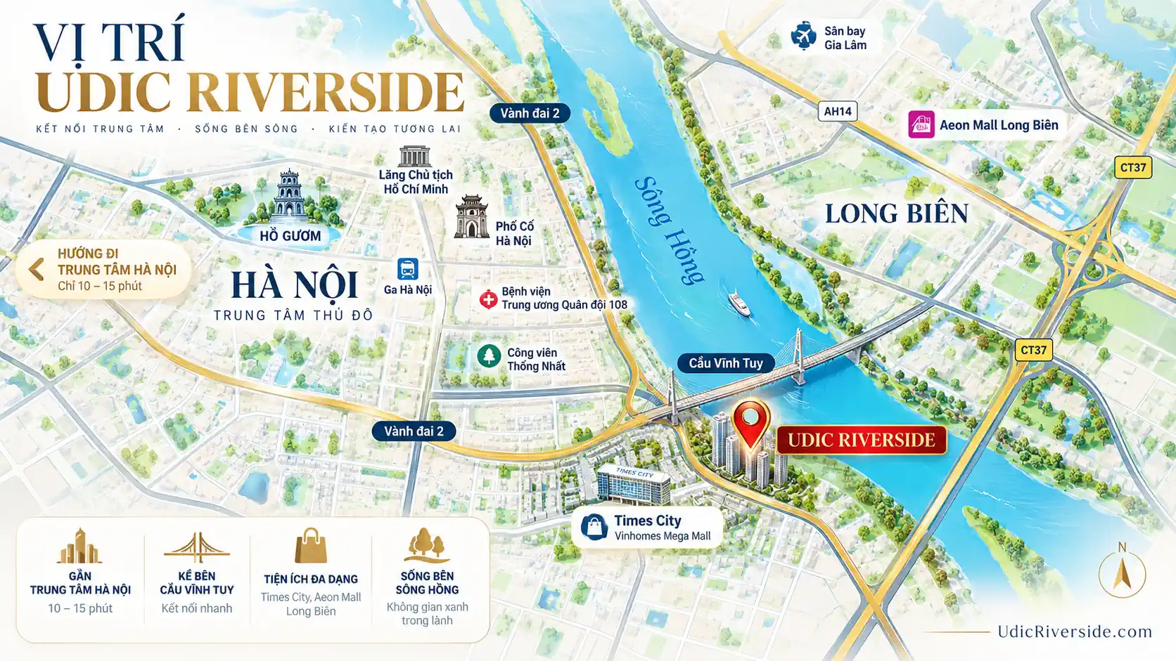 Udic Riverside 2 – Vị trí