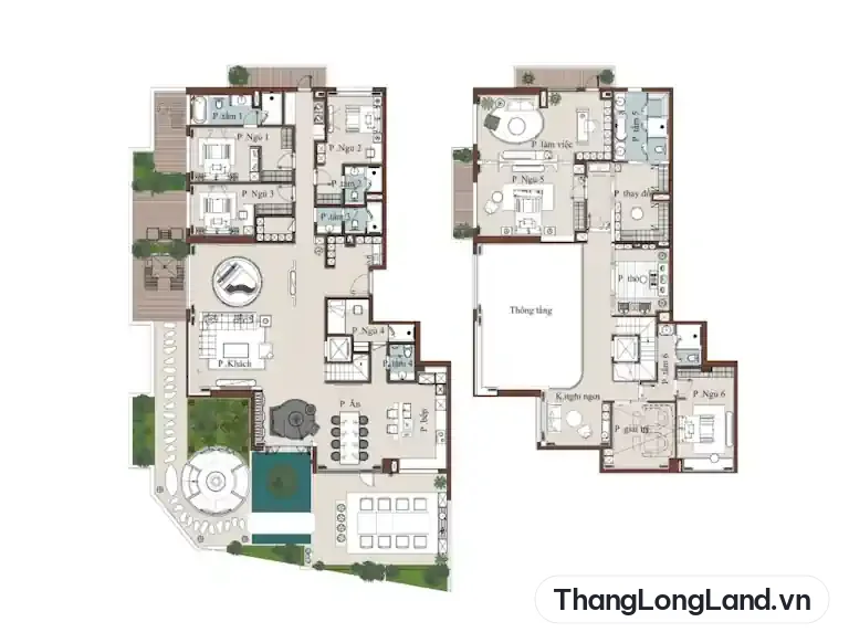 Hình minh họa căn hộ Duplex & Penthouse NobleX Starlake Crown